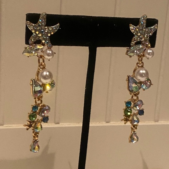 STUNNING sea star dangle earrings - Picture 3 of 15